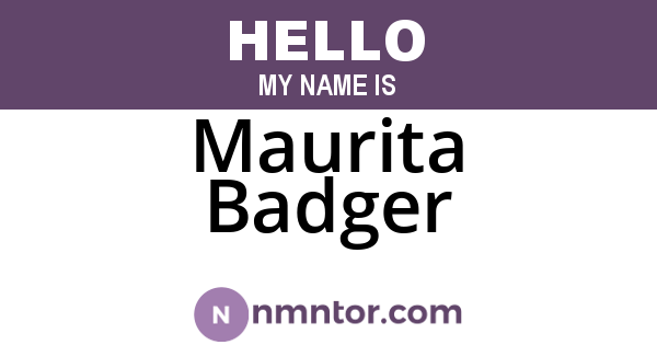 Maurita Badger