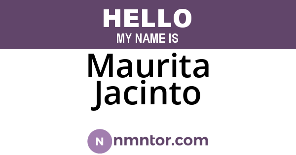 Maurita Jacinto