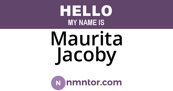 Maurita Jacoby