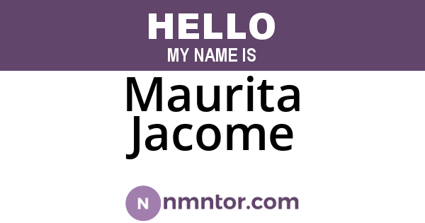 Maurita Jacome