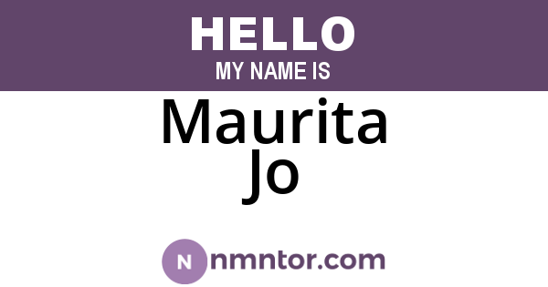 Maurita Jo