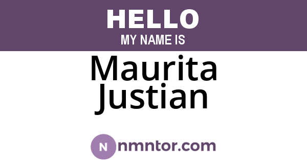 Maurita Justian