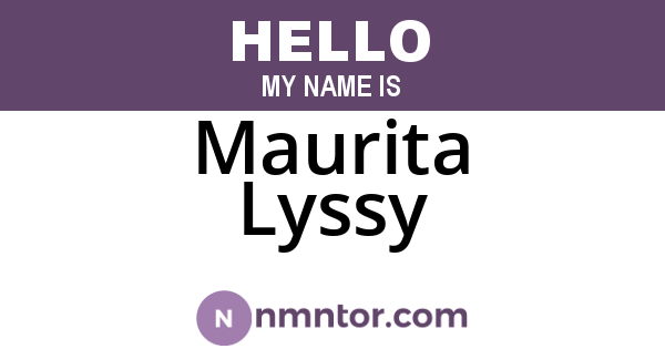 Maurita Lyssy