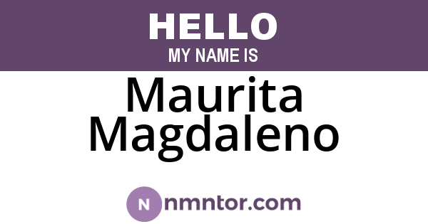 Maurita Magdaleno