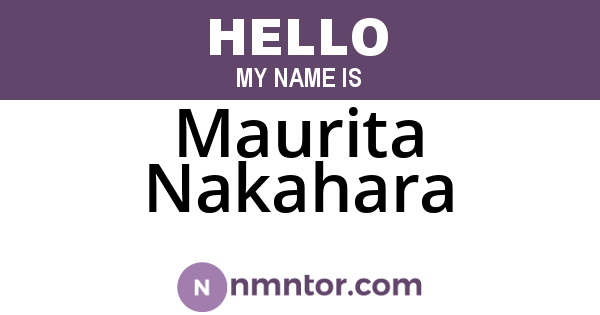 Maurita Nakahara