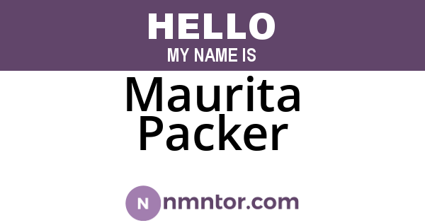 Maurita Packer