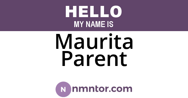 Maurita Parent