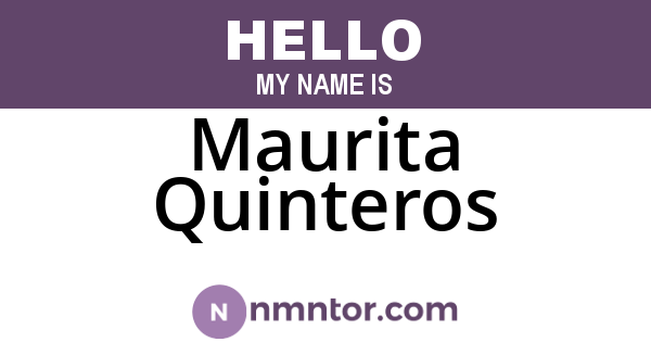 Maurita Quinteros