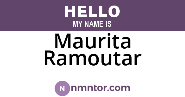 Maurita Ramoutar
