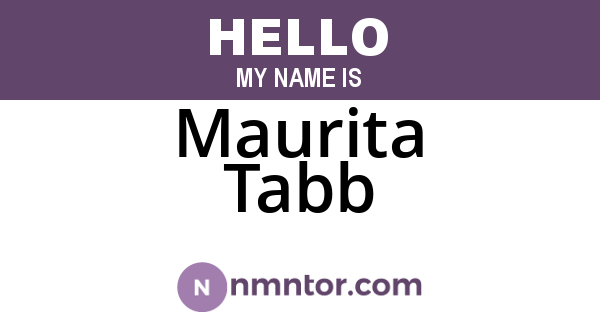 Maurita Tabb