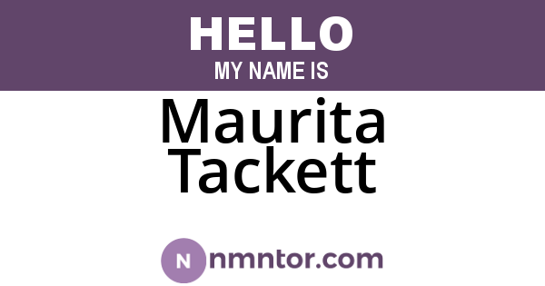 Maurita Tackett