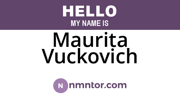 Maurita Vuckovich
