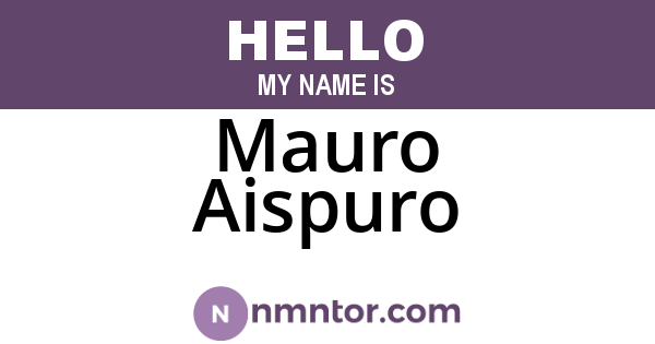 Mauro Aispuro
