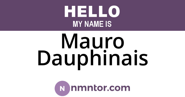 Mauro Dauphinais