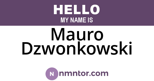 Mauro Dzwonkowski