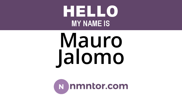Mauro Jalomo