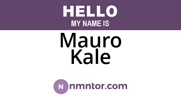 Mauro Kale