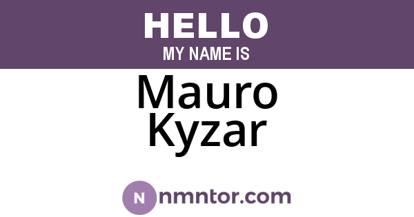 Mauro Kyzar