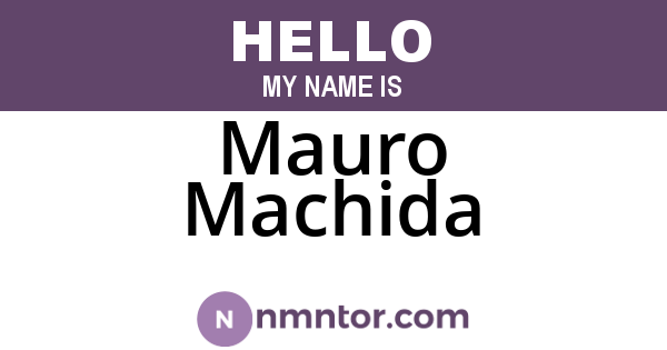 Mauro Machida