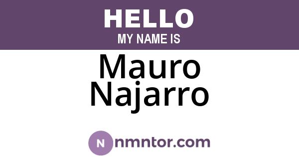 Mauro Najarro
