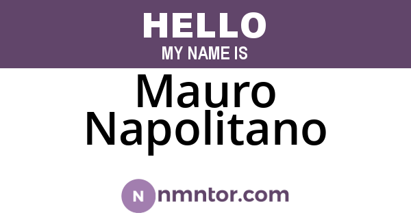Mauro Napolitano