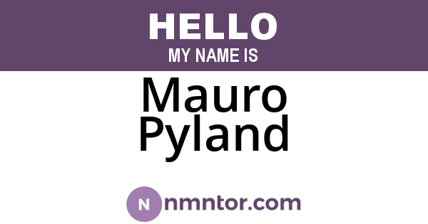 Mauro Pyland