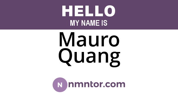 Mauro Quang
