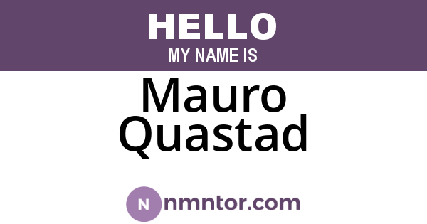 Mauro Quastad