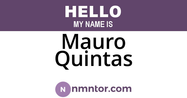 Mauro Quintas
