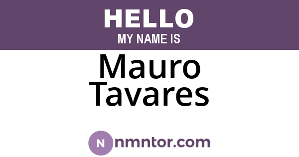 Mauro Tavares