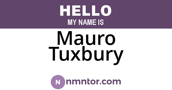 Mauro Tuxbury