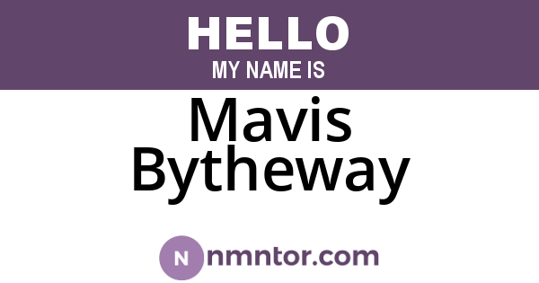 Mavis Bytheway