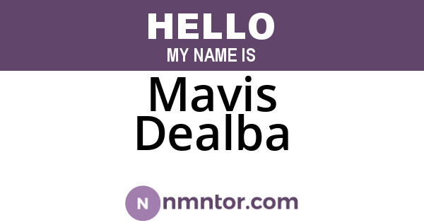 Mavis Dealba