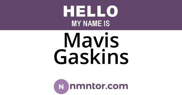 Mavis Gaskins