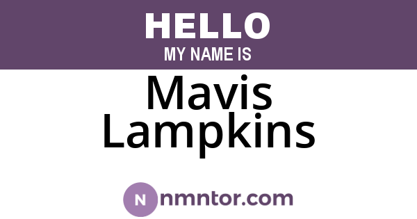 Mavis Lampkins