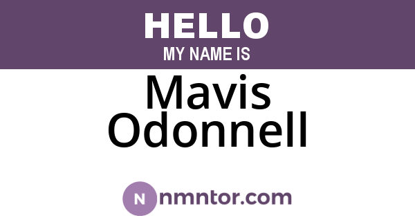 Mavis Odonnell