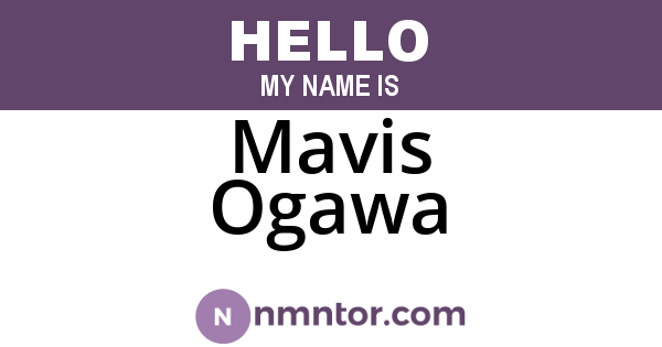 Mavis Ogawa