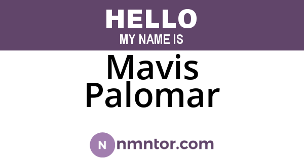 Mavis Palomar