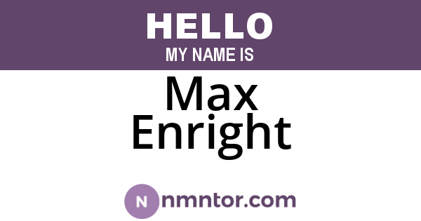 Max Enright