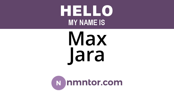 Max Jara