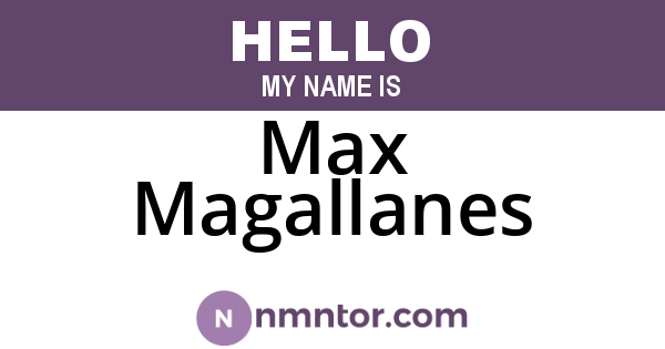 Max Magallanes