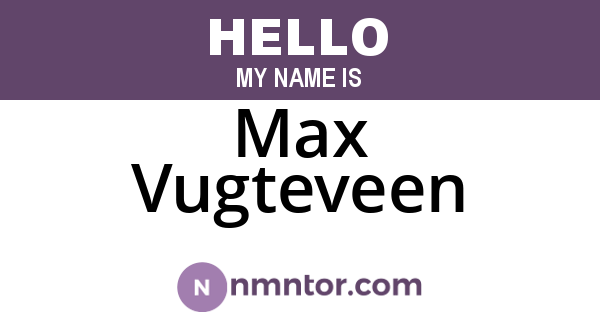 Max Vugteveen
