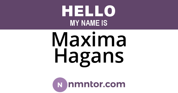 Maxima Hagans