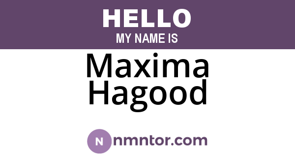 Maxima Hagood