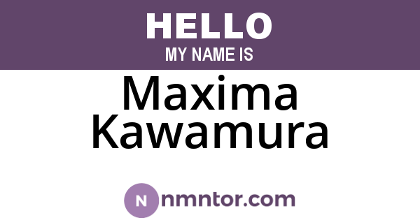 Maxima Kawamura