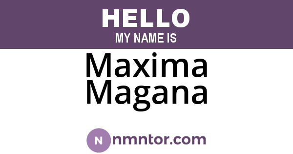Maxima Magana