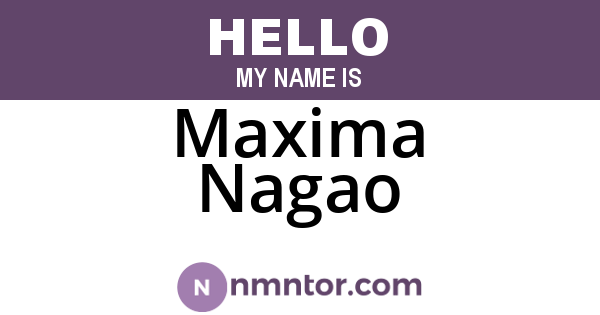 Maxima Nagao