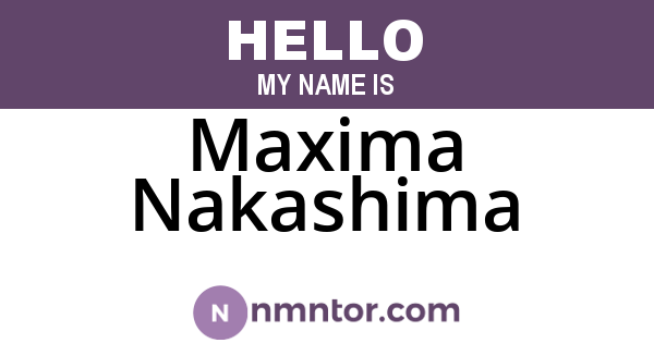 Maxima Nakashima