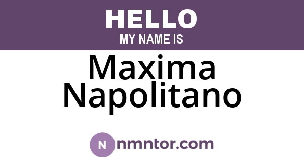 Maxima Napolitano