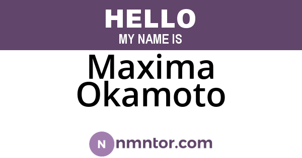 Maxima Okamoto